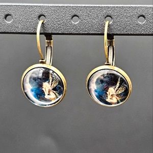 Fairy Earrings, Moon Earrings, dangle